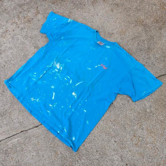 Vtg 90s INTEL Small Spellout Logo Paint Distressed Computer Tech T Shirt XL - Picture 2 of 5